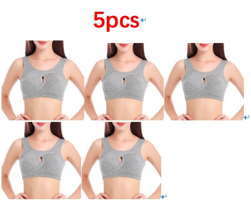 Plus Size Wireless Sleep Bra S-3XL - Cotton No Buckle No Wire Lingerie with Removable Pads Comfort Sleep Top for Women