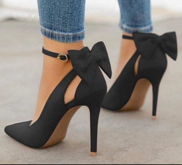 Women's Bow High Heels - Cute Bowknot Stiletto Pumps Sexy Party Heels